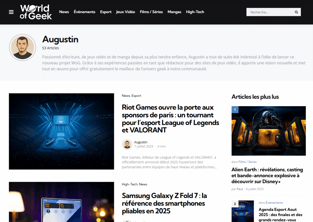 World of Geek 2025 - Mockup Auteur